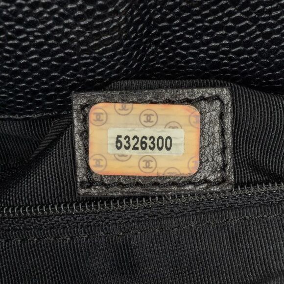 Pre Loved chanel Caviar Leather Tote Women Black Tote Bags - Picture 8 of 8